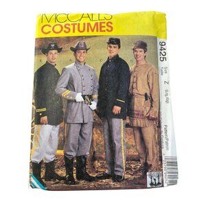 90s McCalls 9425 Civil War and Frontiersman Sewing Pattern Size Large-XL UNCUT